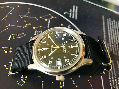 Hamilton Khaki Automatic, model 9721B, early 36mm case model | WatchCharts