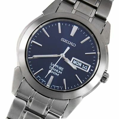 Seiko Titanium Sapphire Crystal Blue Dial Men Dress Quartz Watch SGG729  SGG729P1 | WatchCharts
