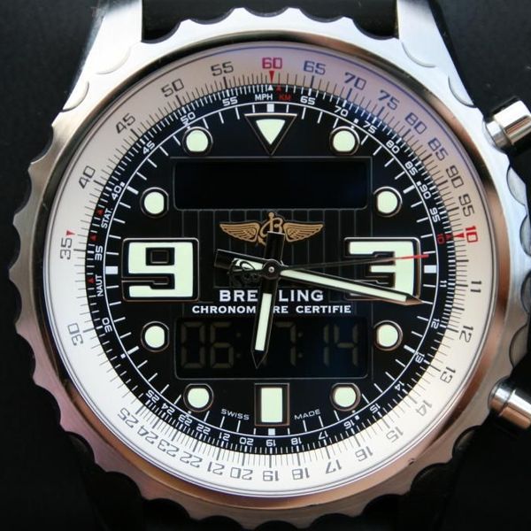 FS: Breitling Chronospace 48MM Digital and Analog Model A7836534/BA26 ...