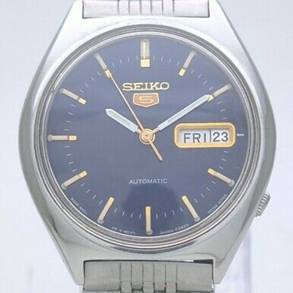 Vintage Seiko 5 Japan Automatic 17J Cal 6309 8670 Day Date Steel Men Wrist  Watch | WatchCharts