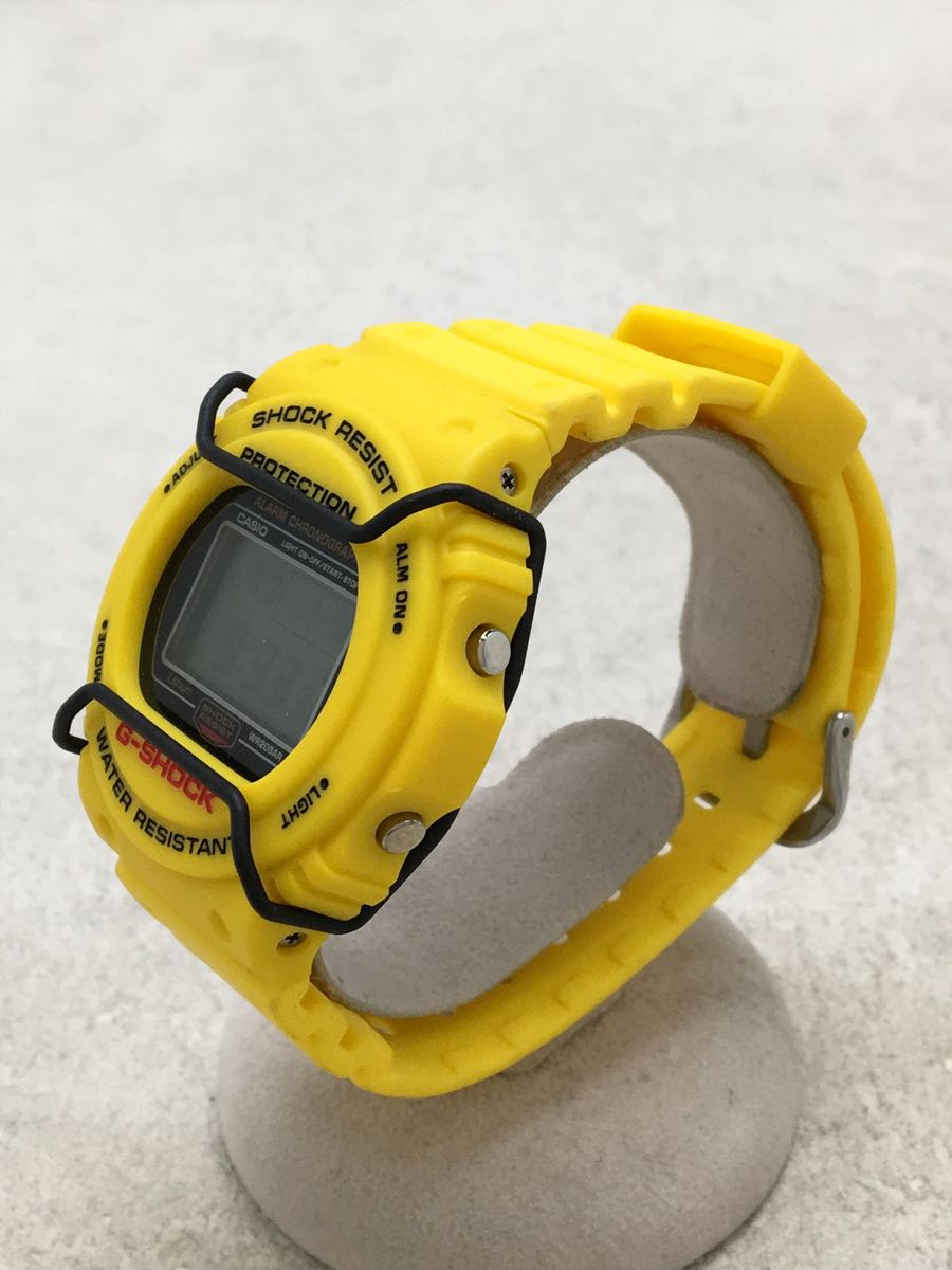 Used] CASIO Yellow Sting/DW-5700Y-9JF/Quartz watch/G-SHOCK/Digital