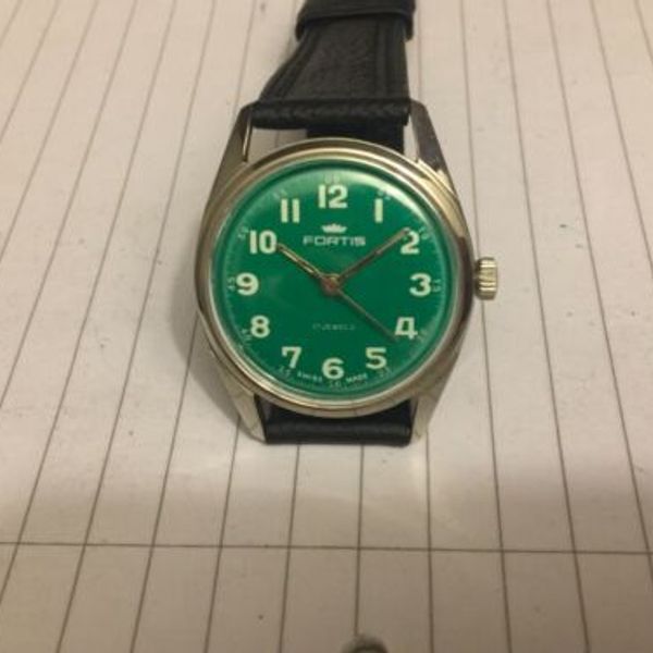 FORTIS VINTAGE 17 JEWEL MANUAL WINDSTAINLESS STEELIN F.W.OACCURATE