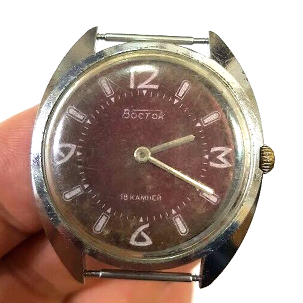 Ruby Watch Russia VINTAGE SOVIET RUSSIA USSR WRIST MENS WATCH VOSTOK MECHANICS USSR NOT ...