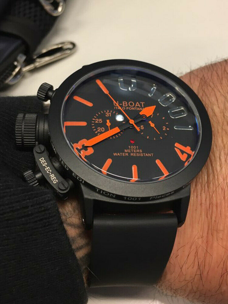 U Boat U1001 no.2 of 1001 Italo Fontana Limited Edition Black Orange WatchCharts Marketplace