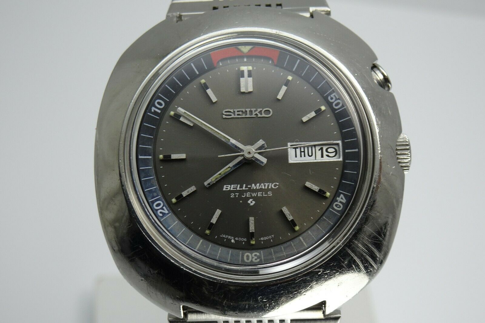 Vintage 1969 JAPAN SEIKO BELL MATIC WEEKDATER 4006 6000 27Jewels