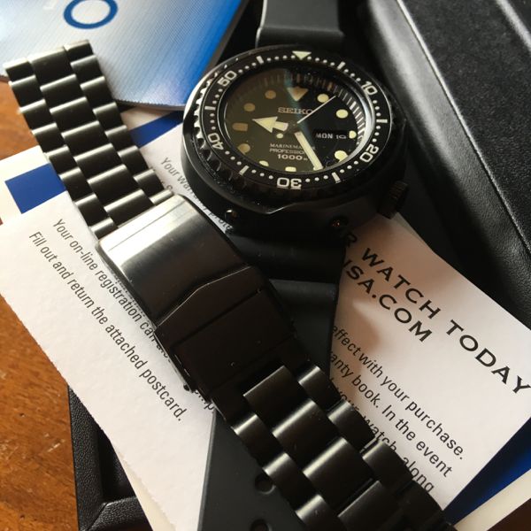 SOLD SBBN025 with free Endmill bracelet...barely worn. WatchCharts