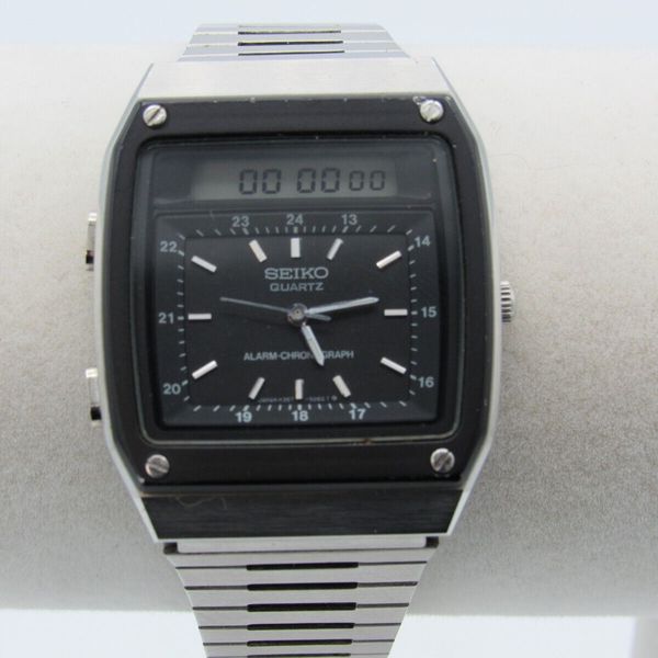 Vtg SEIKO James BOND Digital ANALOG Wristwatch ALARM Chronograph H357-5049  32MM | WatchCharts