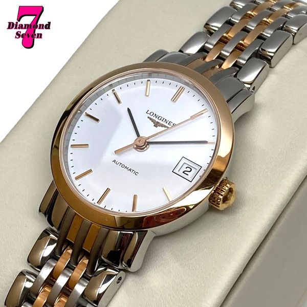 Free shipping [unused] LONGINES Longines elegant collection watch pink ...
