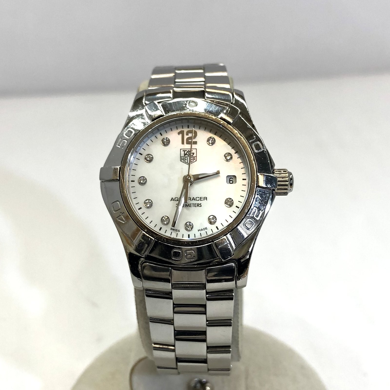 TAG HEUER TAG Heuer Watch Analog Aqua Racer 10P Diamond WAF1415 Shell ...