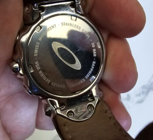 Oakley Jury Watch with Brown Dial, Sapphire Crystal - Leather