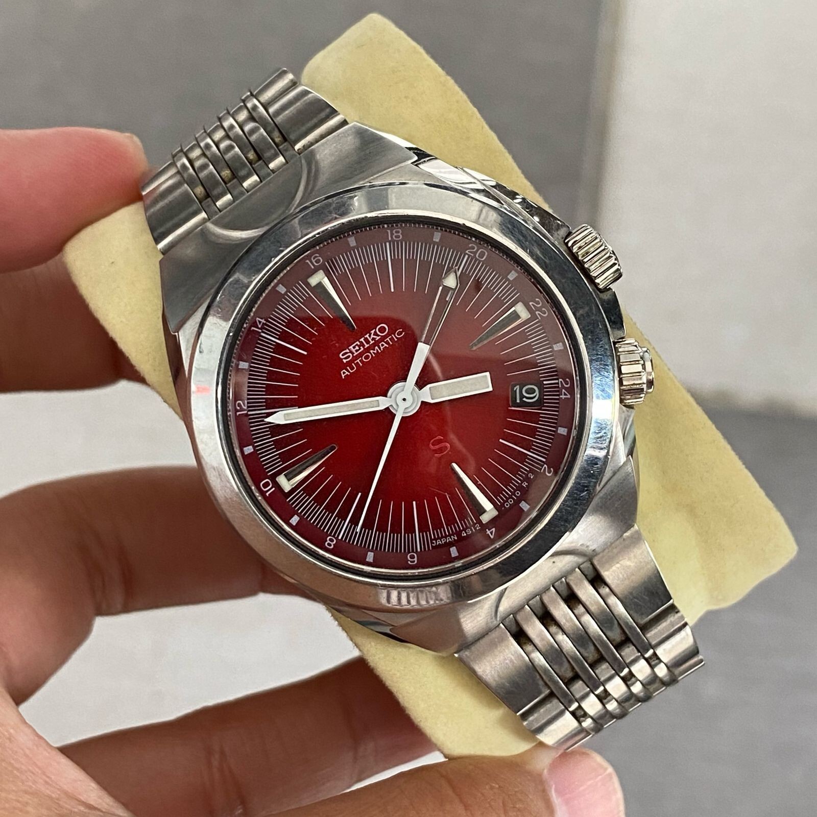セイコー SUS SCFT007 Rare Seiko SUS SCFF007 GMT Red Dial Automatic Hi-Beat Date