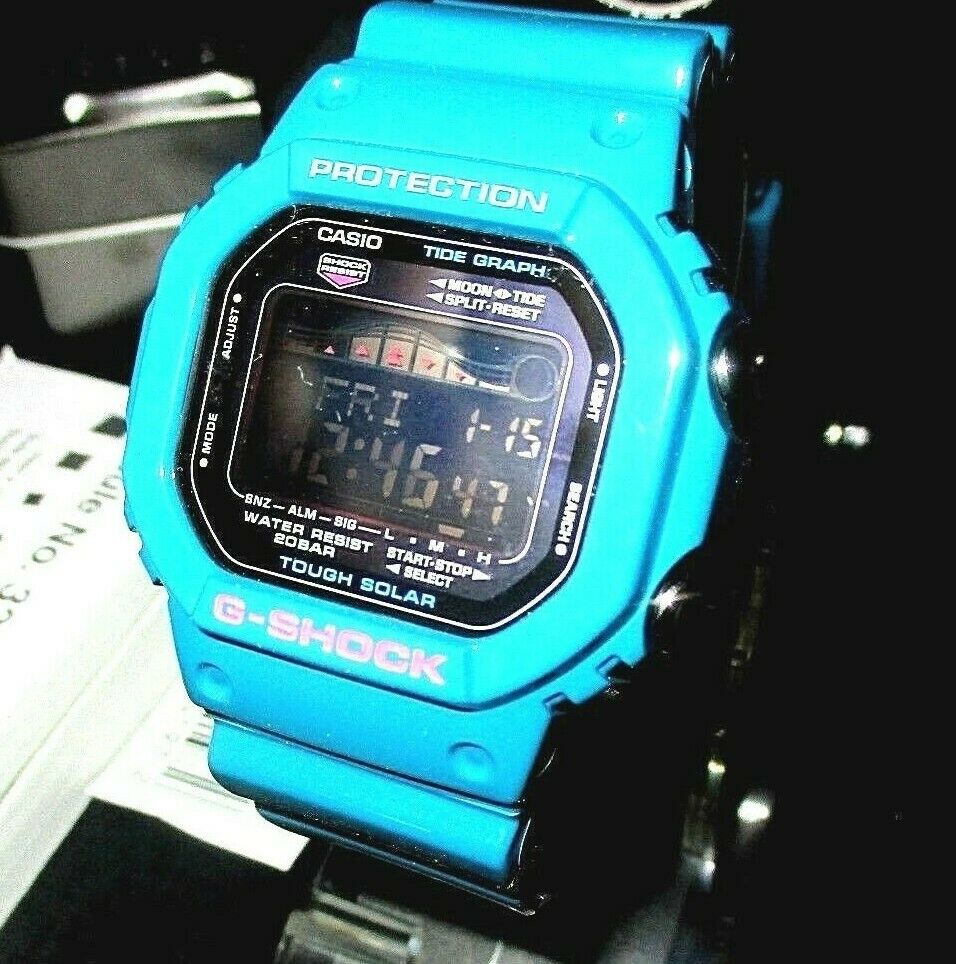 NEW CASIO GRX-5600B-2 TOUGH SOLAR G-LIDE TIDE GRAPH GRX5600B2