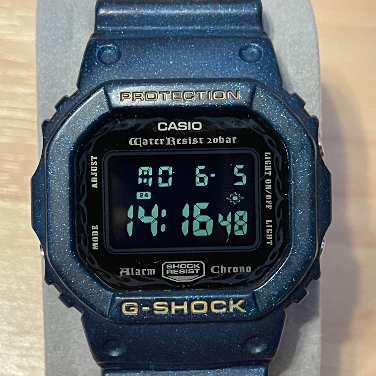 大人お洒落 ペイズリー柄 メタル カスタム G-SHOCK DW-5600GM