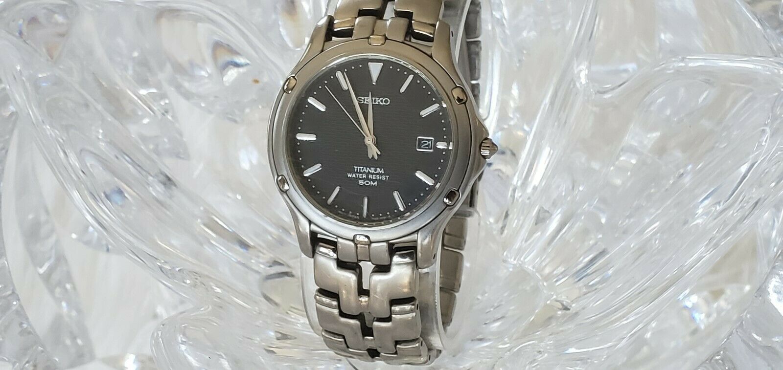 Seiko titanium water deals resistant 50m