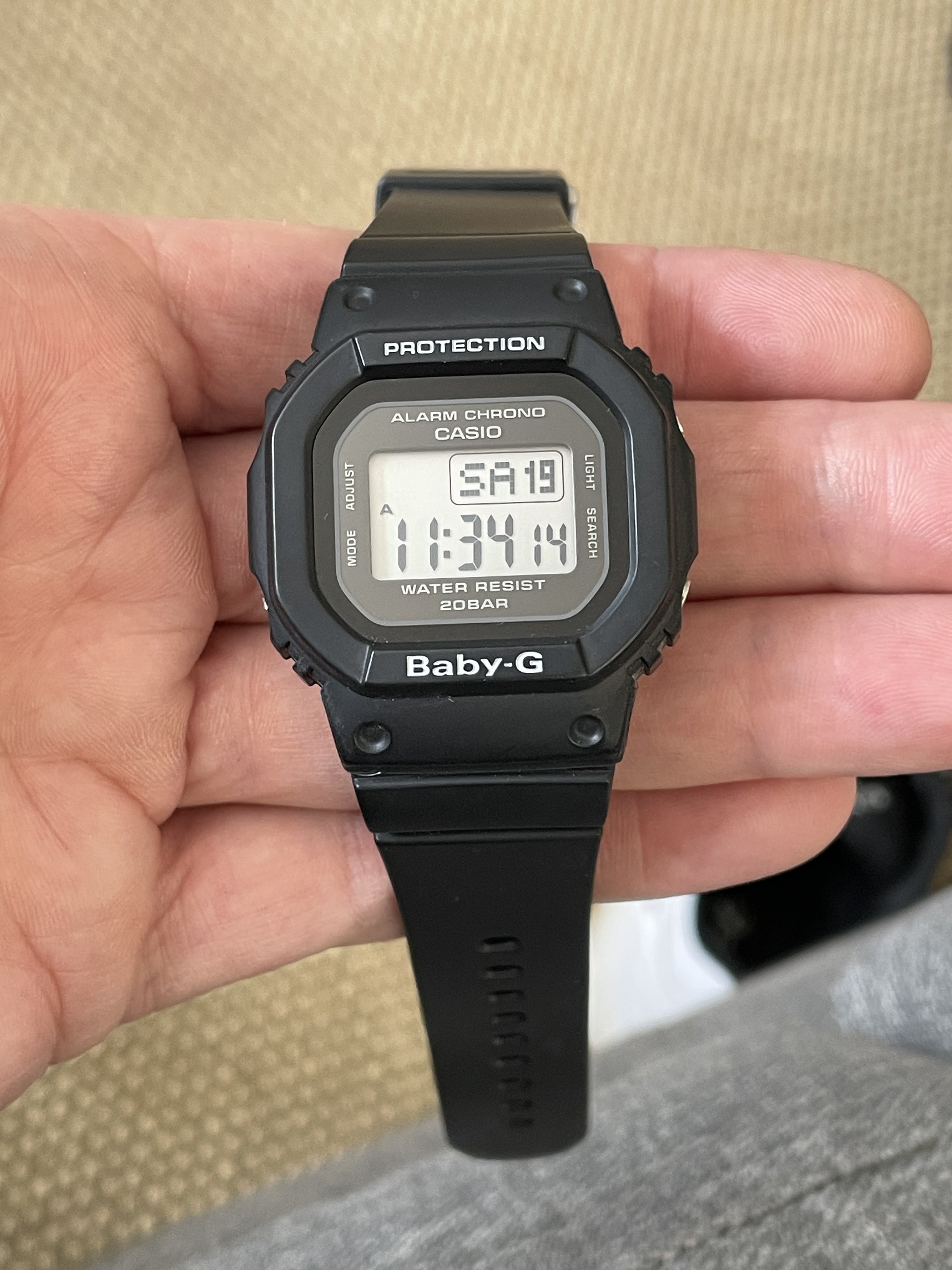 45 USD Casio Baby G traditional black square G Shock WatchCharts Marketplace