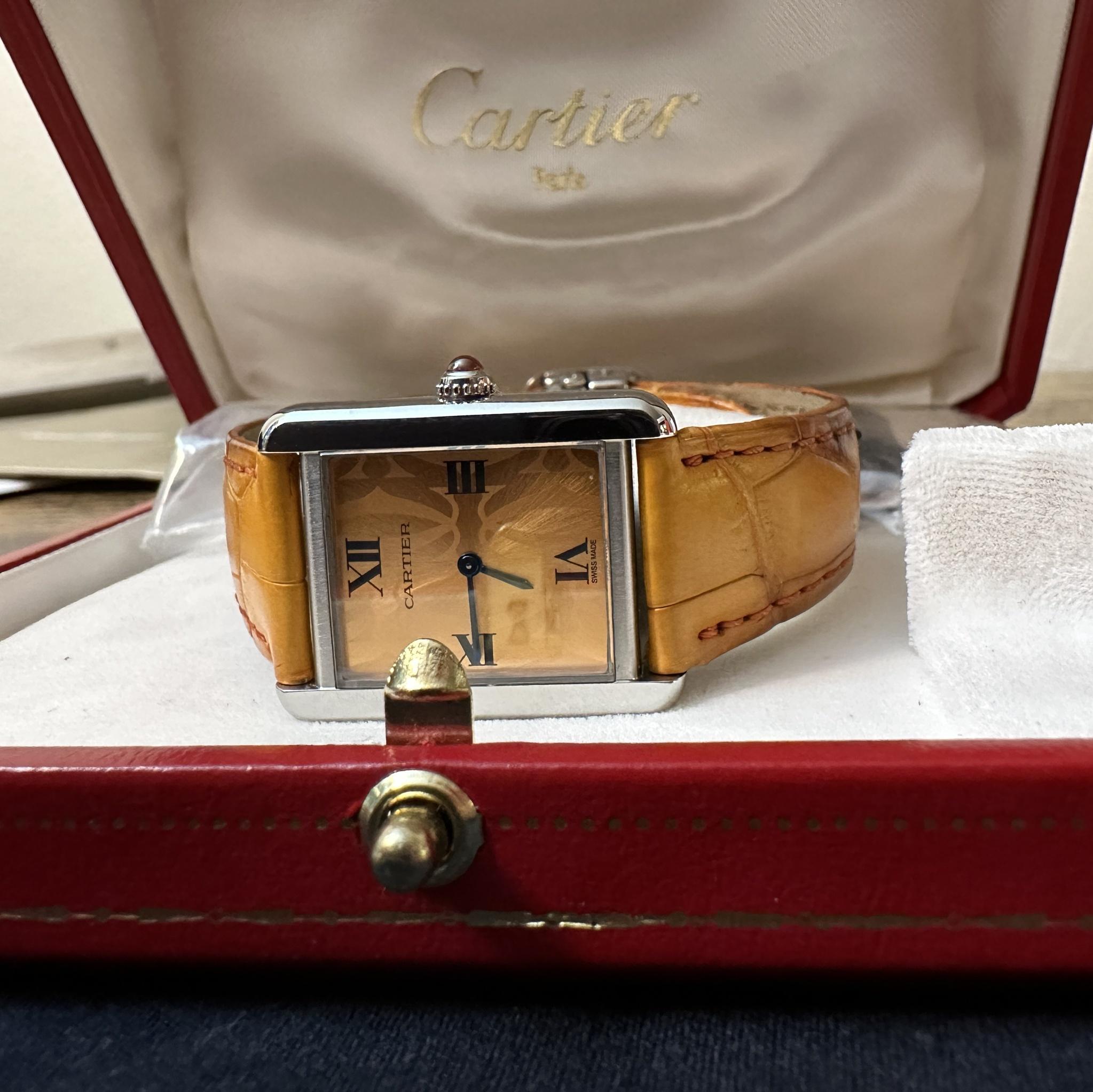 WTS Cartier Tank Solo 2716 Limited Edition Orange reduced