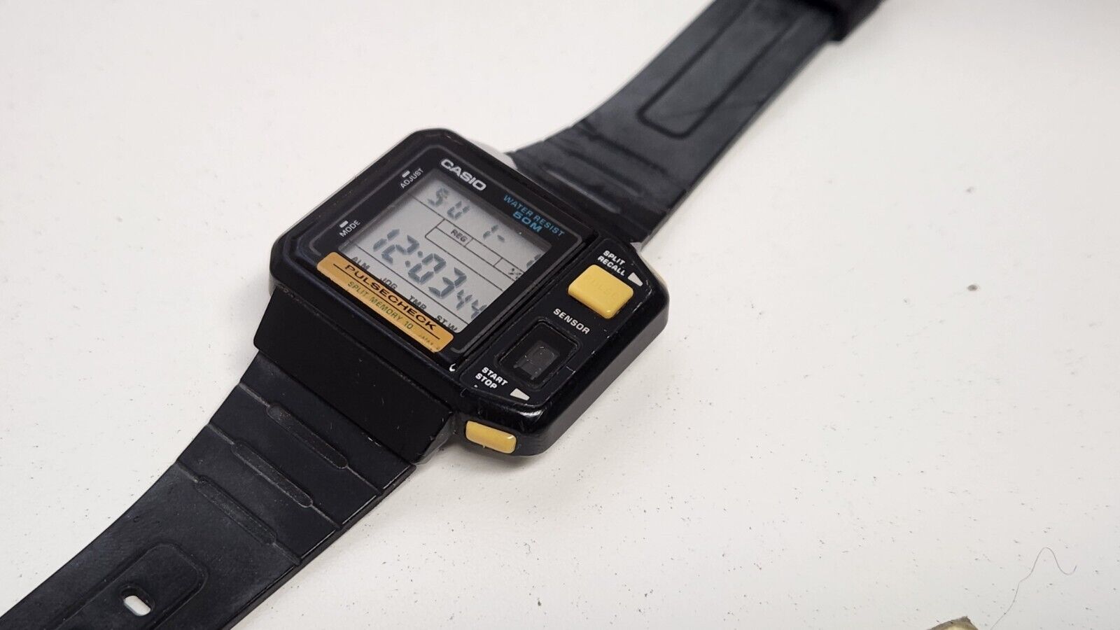 VINTAGE CASIO PULSE CHECK WATCH JP-100W MADE IN JAPAN