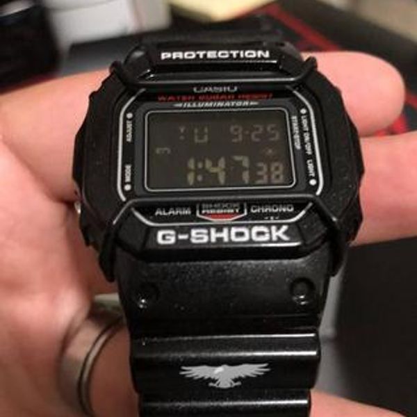 FS Casio G shock DW 5600 G Raven Black Bull bars WatchCharts Marketplace