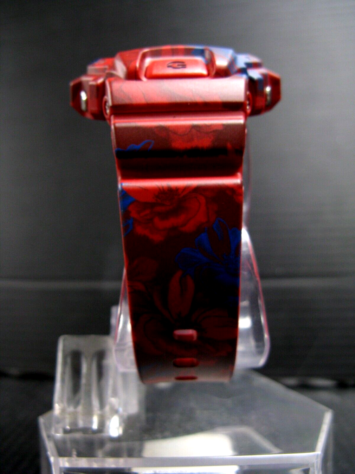 Casio G-Shock (GMDS6900F) Red & Blue Floral Resin Digital Quartz 