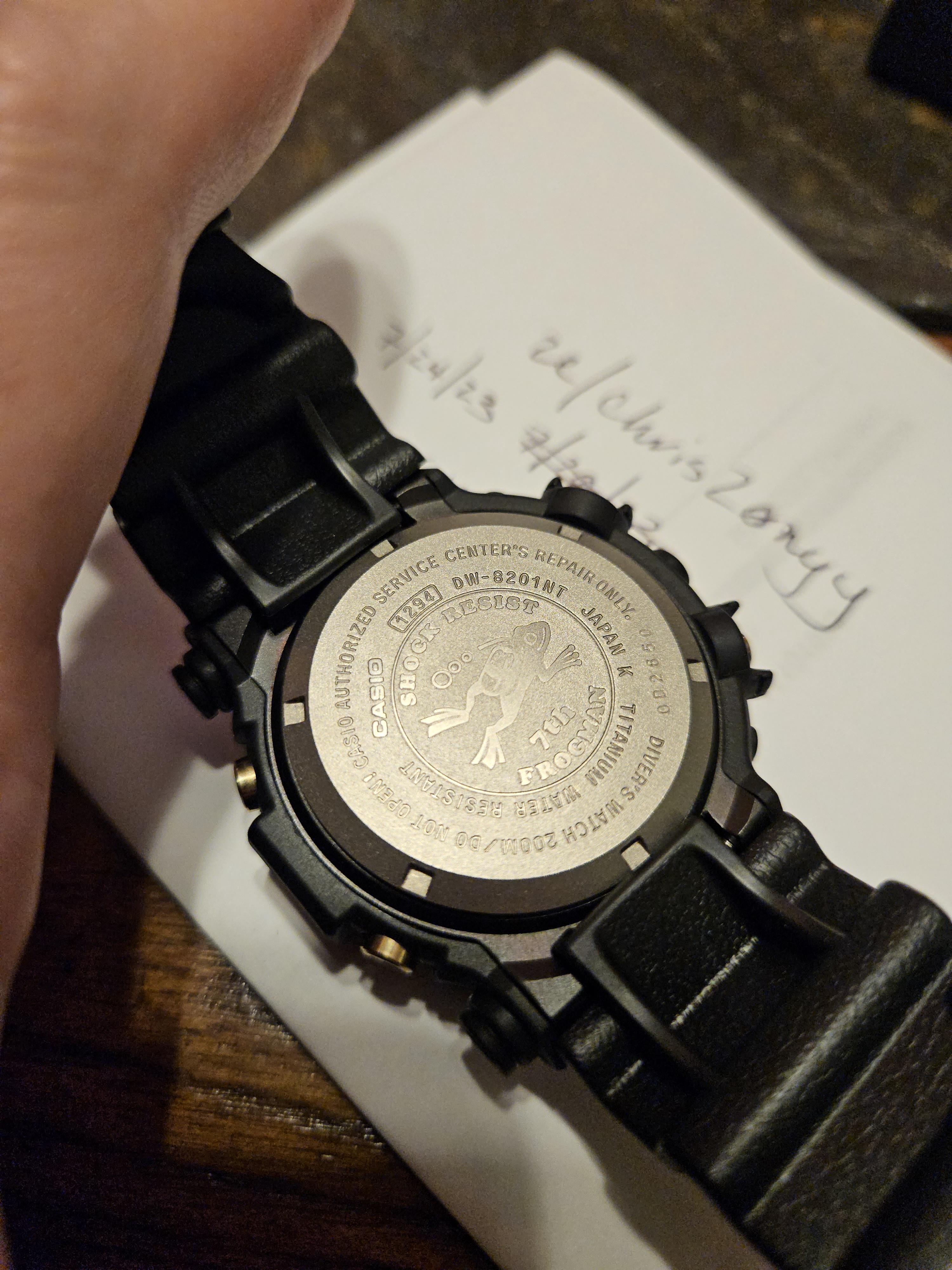 WTS] g-shock Frogman DW-8201-NT-1JR. 7th Frogman. Complete kit