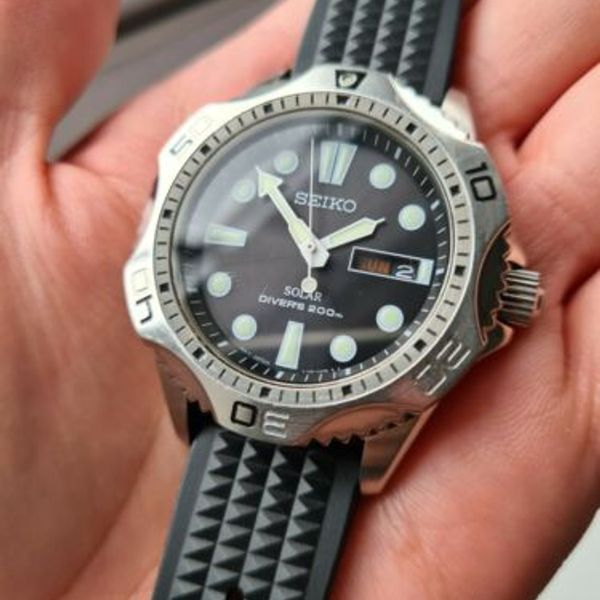 2002 SEIKO STARFISH Solar Air DIVER 200m, KQ Movement V158-0AE0