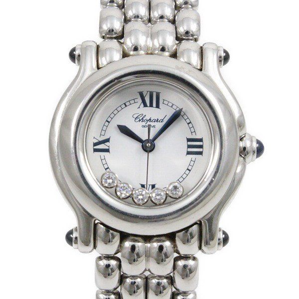 [Used] [Battery replaced] Chopard Chopard Happy Sports 5P Diamond Quartz Women's White Dial