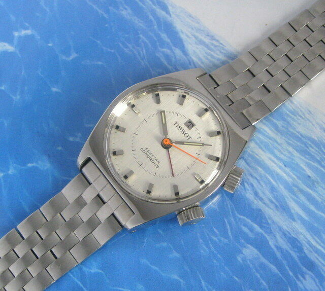 Mens NICE 1960s Tissot Seastar Sonorous ALARM S/S 17j Swiss Watch