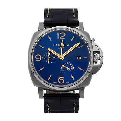 Panerai Luminor Due Automatic 45mm Titanium Mens Strap Watch Date