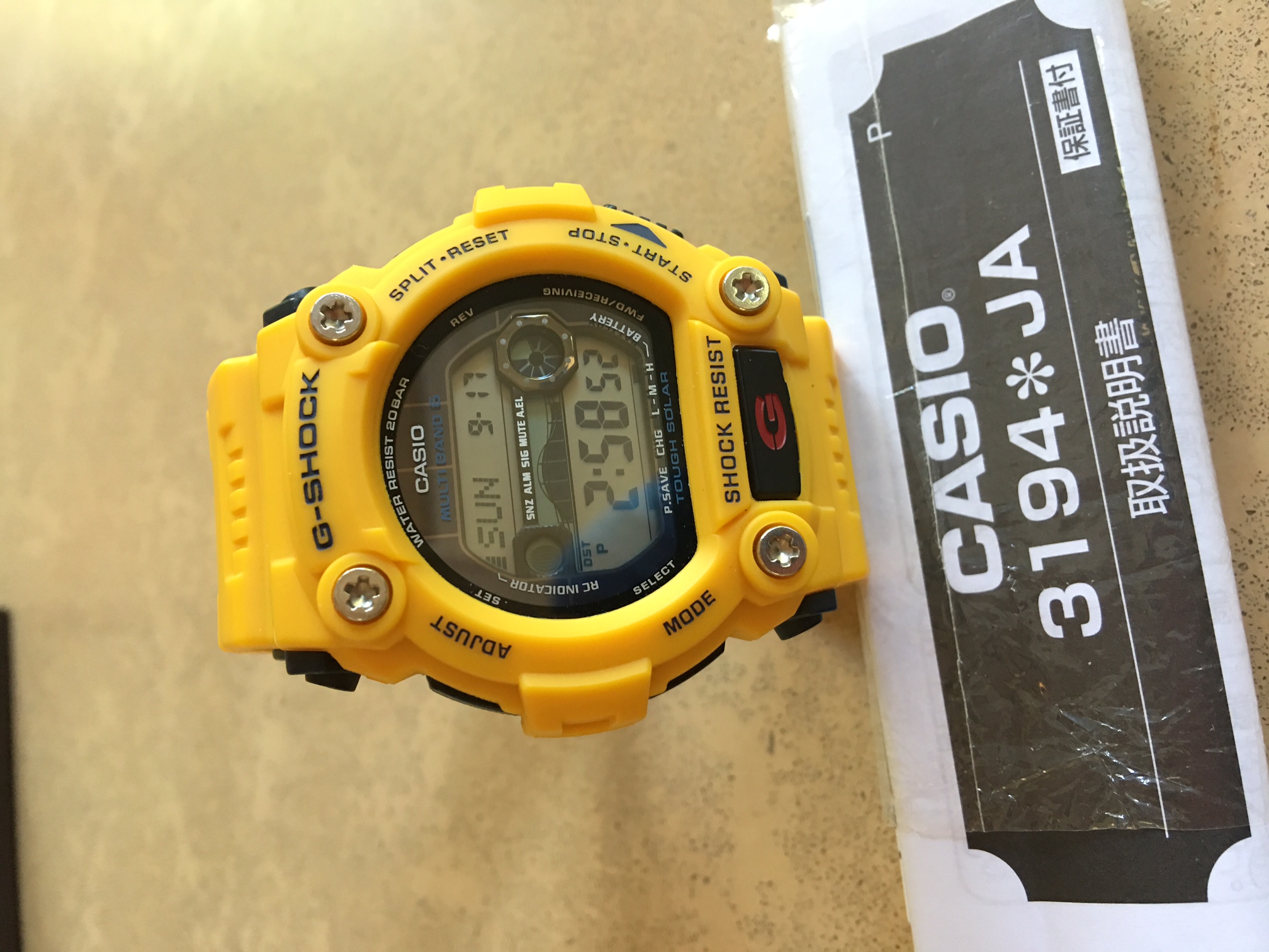 時計 CASIO  G-SHOCK  3194JA 時計 CASIO G-SHOCK 3194JA CASIO G-SHOCK 3194*JA ブラック