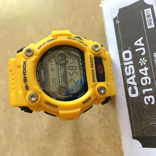 FS: Casio G-Shock GW-7900CD-9ER Rare YELLOW Solar Multi-Band 6