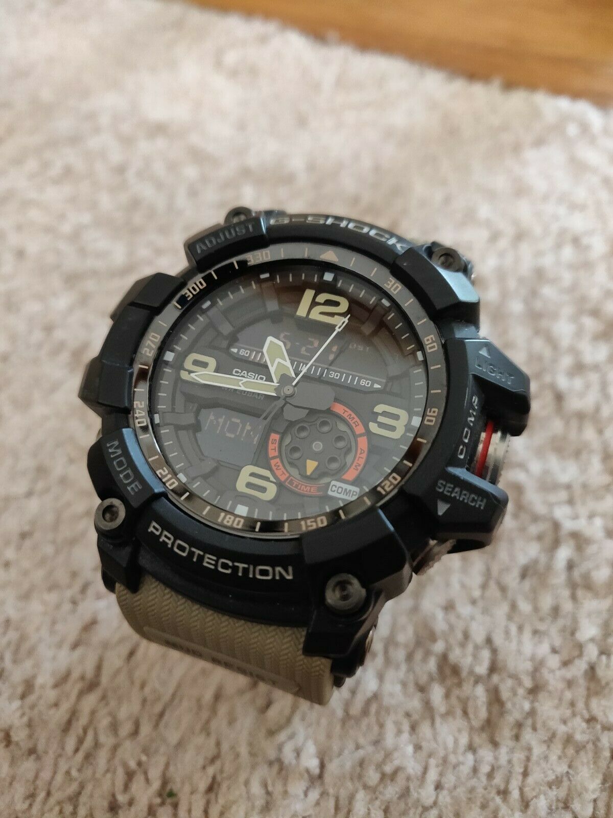 Casio G-shock MUDMASTER Gg-1000-1a5 Twin Sensor Compass Watch Gg-1000 ...