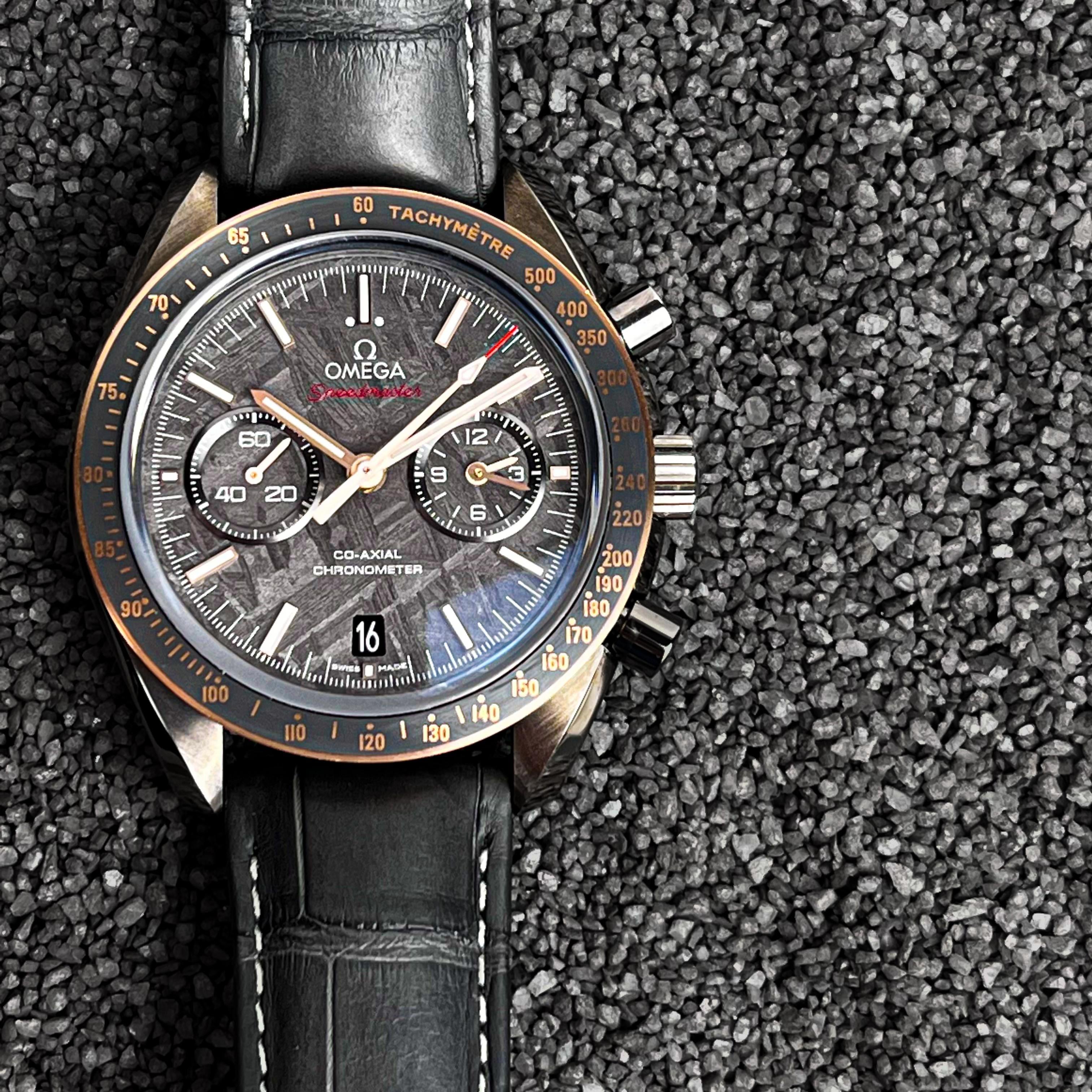 Omega speedmaster grey side online of the moon meteorite