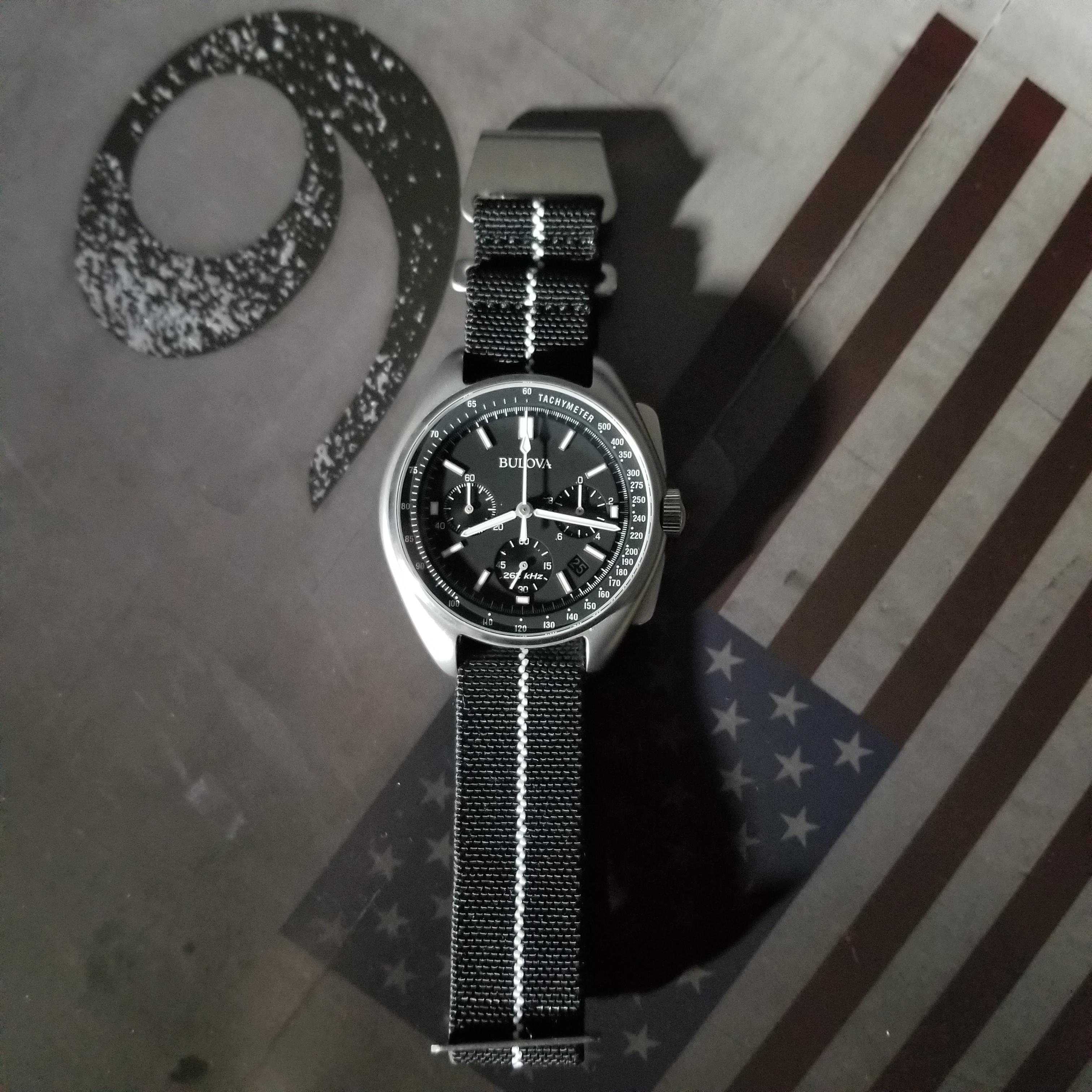 Bulova lunar pilot on sale nato