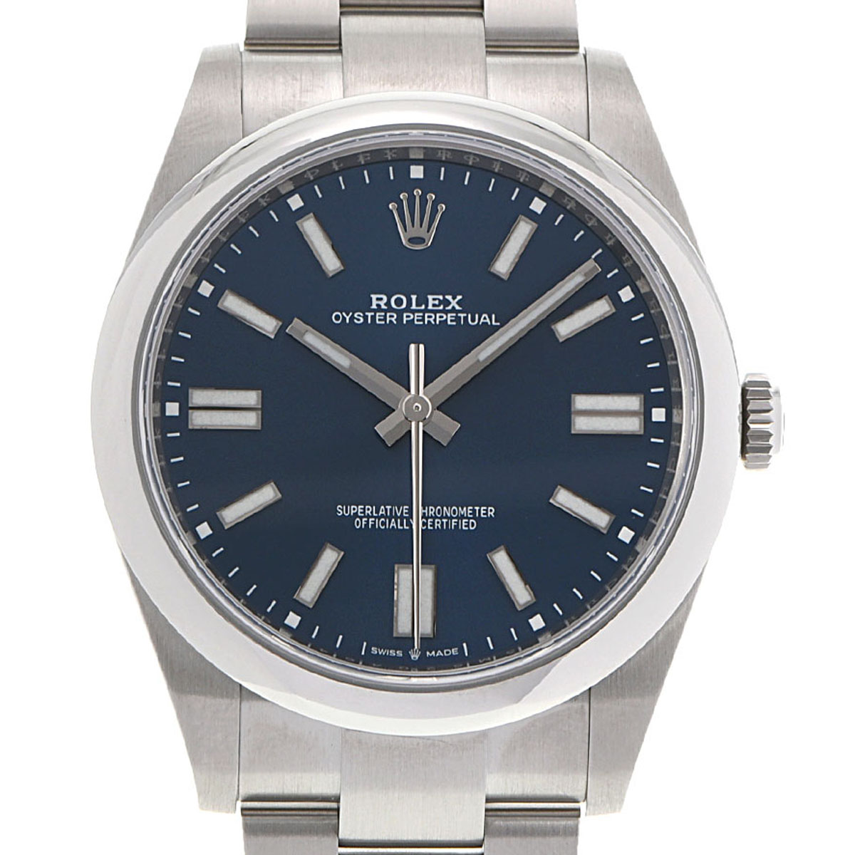 Used Rolex Oyster Perpetual 41 124300 Random Serial Bright Blue