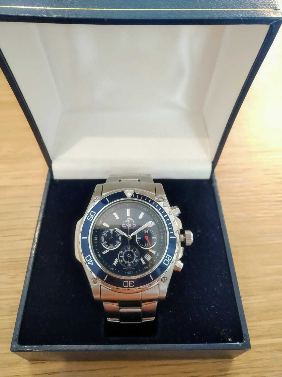 casio diver chronograph watch