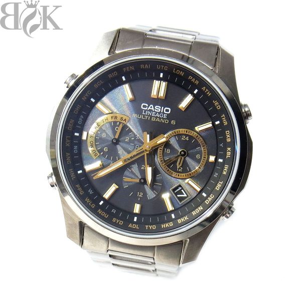 Good Condition Casio Lineage LINEAGE Chronograph LIW-M610TSE-1AJF Men's  Watch Solar Radio Black Dial Operation Product CASIO 〓 [Used]