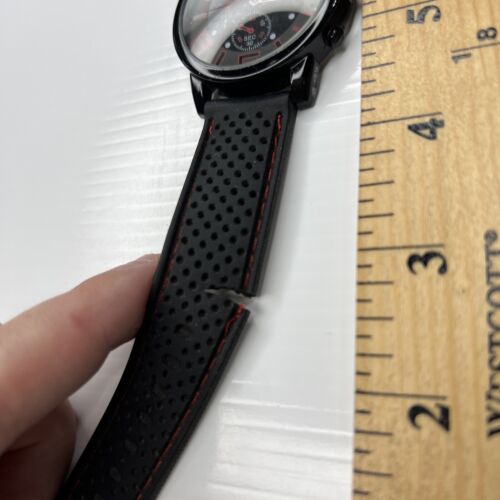 Sanwood watch black and on sale red