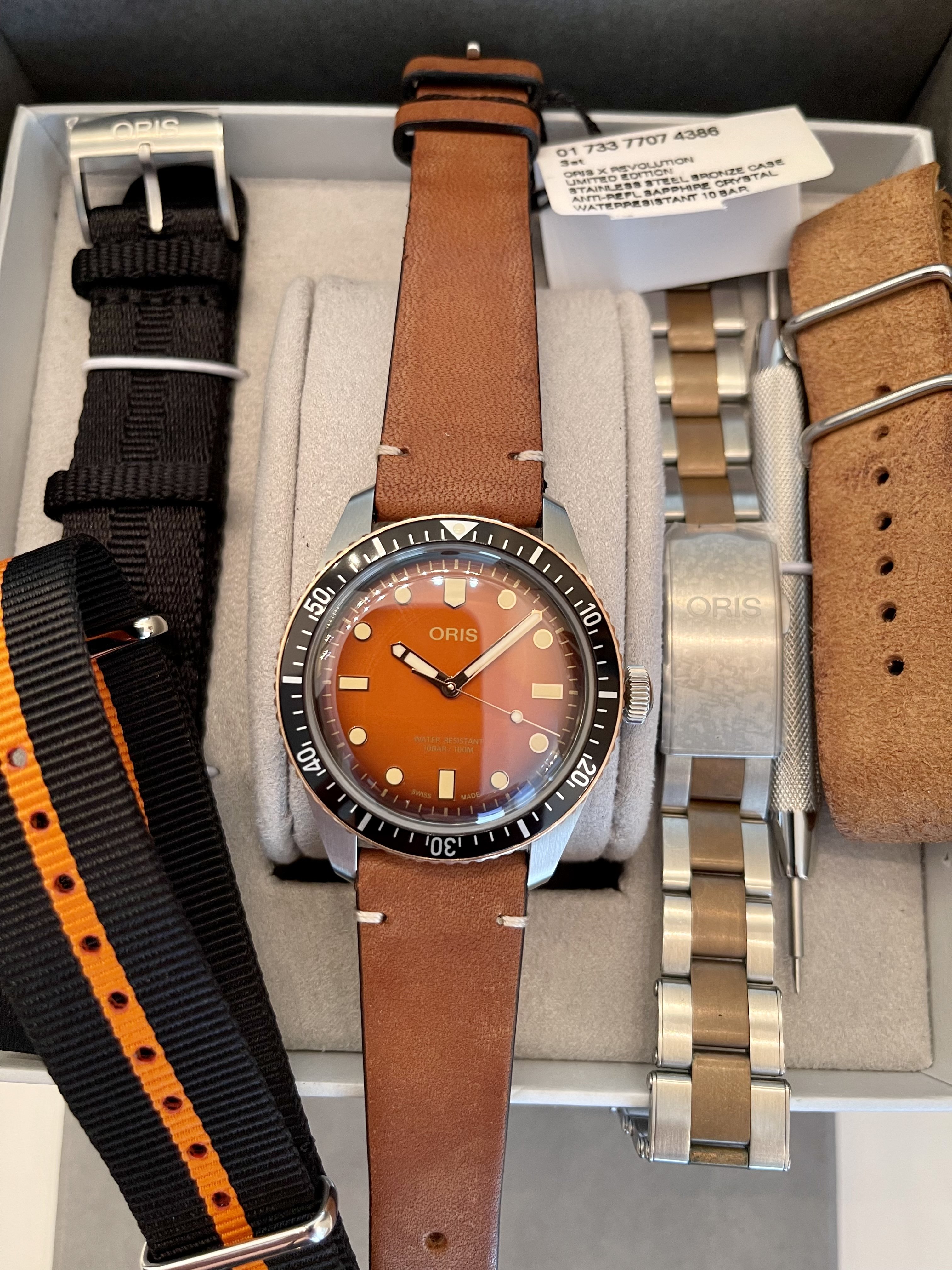 FS ORIS DIVERS SIXTY FIVE HONEY FOR THE RAKE AND REVOLUTION WatchCharts Marketplace