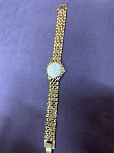 Bulova Quartz single stone 17 base metal bezel yellow gold tone Ladies Vintage WatchCharts Marketplace