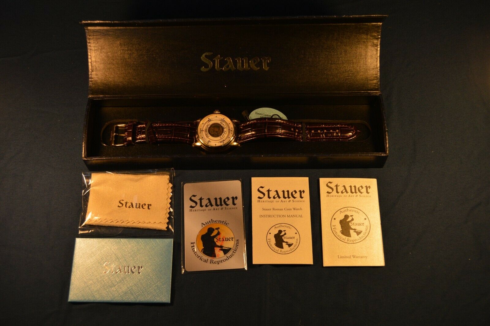 Stauer Roman Coin Watch Self-Winding 19258 3 ATM Water Resistant