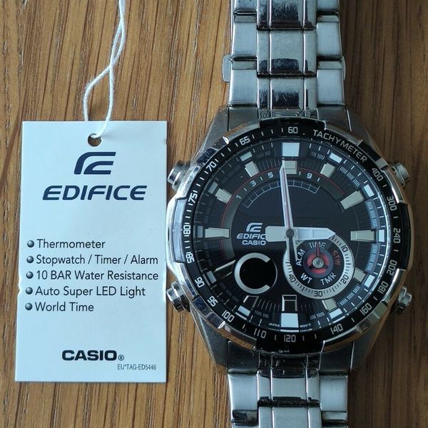 Casio Edifice ERA 600 5499 Watch. New Battery Required. WatchCharts Marketplace