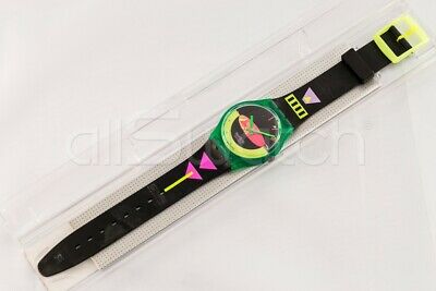 Swatch Watch - GG105 - Sandy Mountains Vintage 1989 Swatch Gent Sandy Mountain Neon GG105 watch. | eBay main image 2