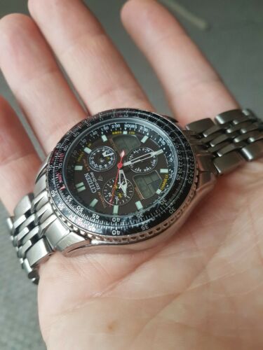CITIZEN Eco-Drive C650-Q02144 (未確認) 美品シチズン ナビホーク Eco