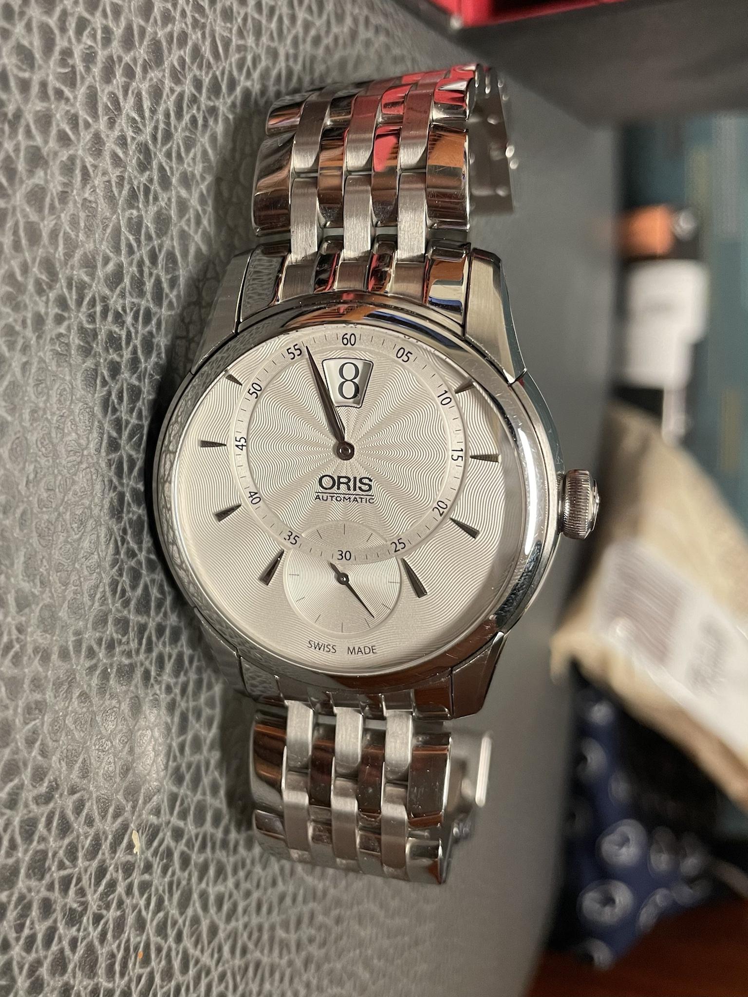 WTS Oris Artelier Jumping Hour on Bracelet W Full Kit Retail