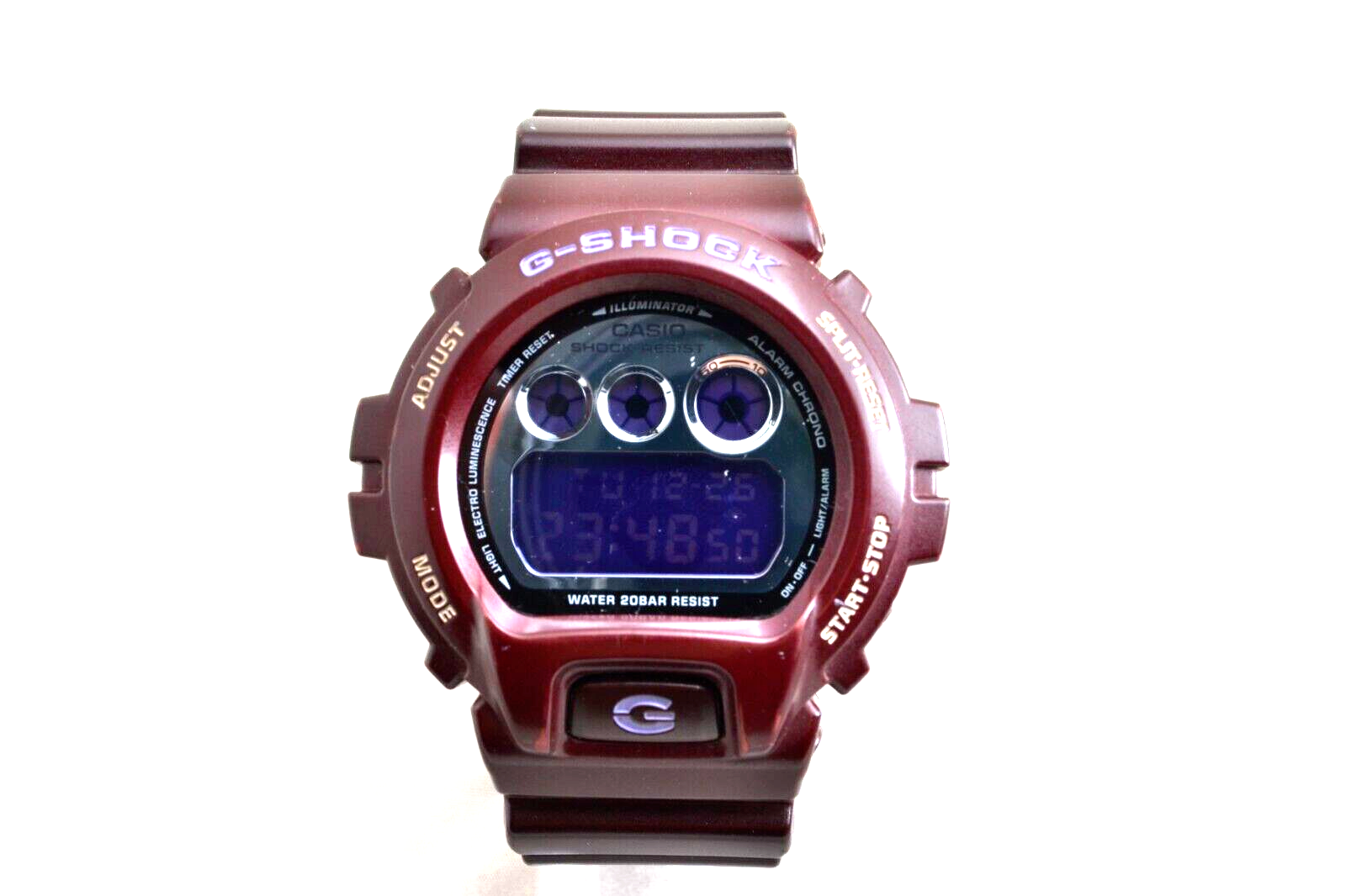 CASIO G SHOCK DW 6900SB 3230 Rare Color Metallic Wine Red Three
