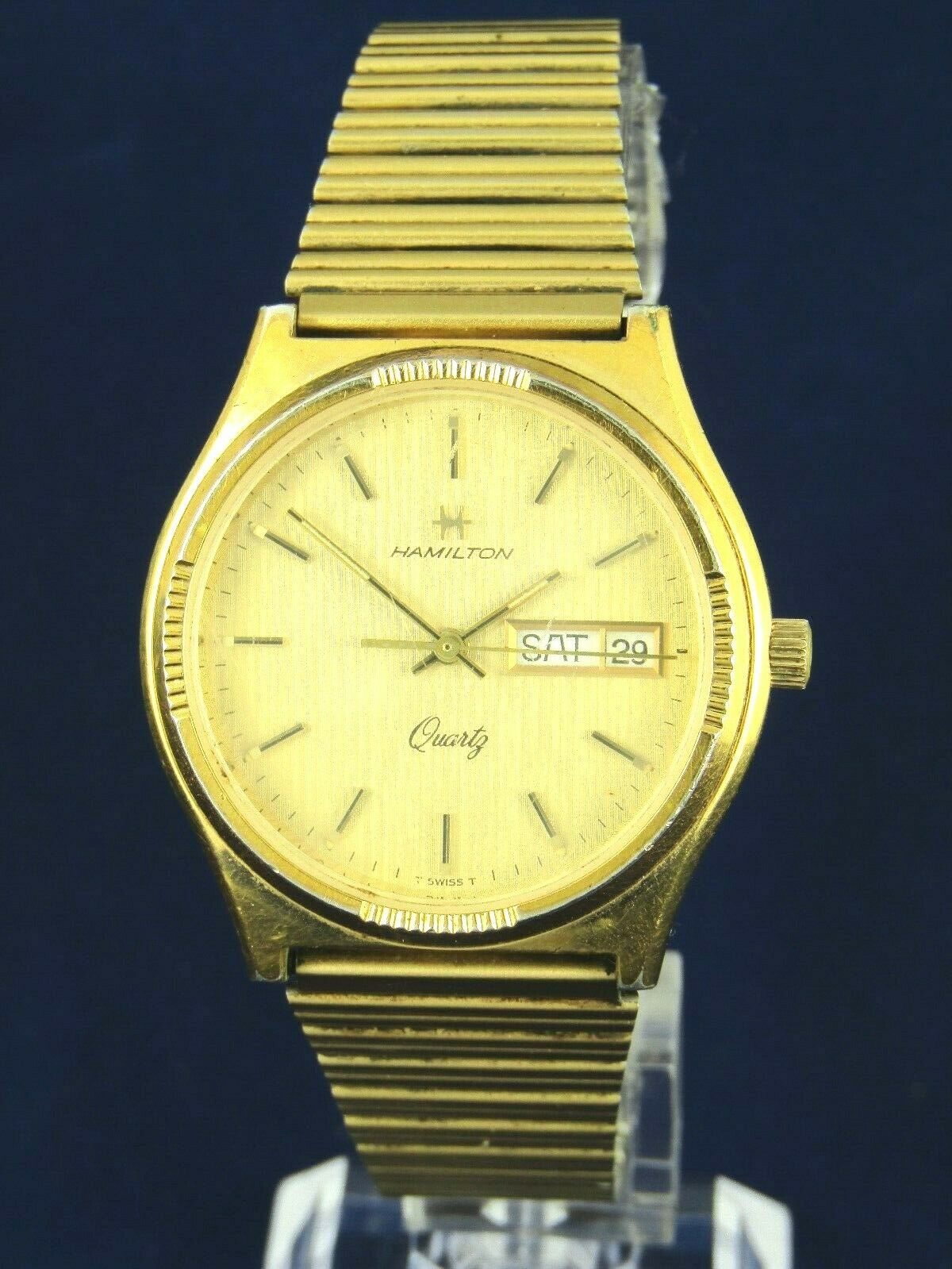 Vintage Hamilton Masterpiece 908080 Gold Tone Men's Swiss Quartz Watch |  WatchCharts Marketplace