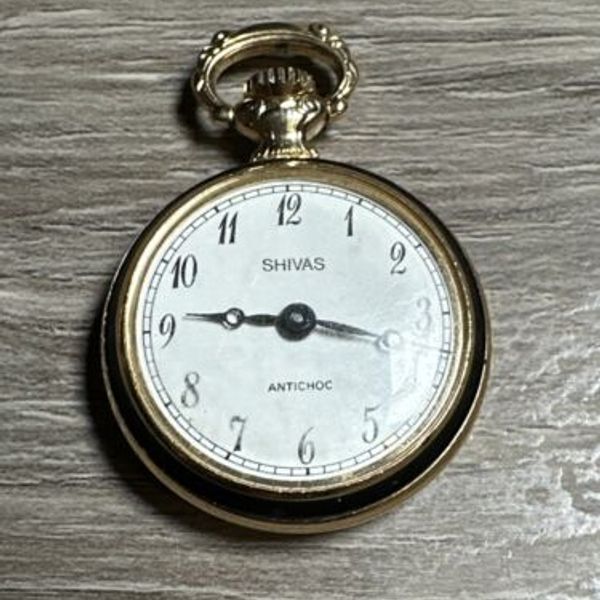 Bracelet De Montre SHIVAS En Cuir Bleu - Largeur 14 Mm (convient Pour Bracelets 16 Mm), Vintage, Neuf De Stock