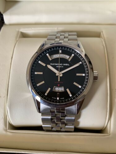 Raymond Weil Freelancer Day Date Automatic Stainless Steel Watch