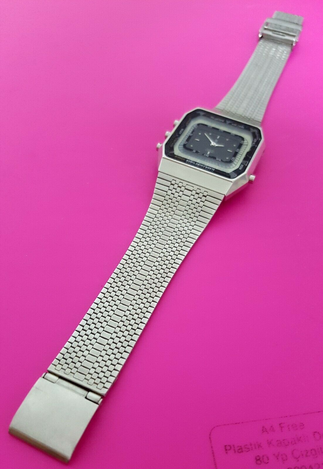 VINTAGE CITIZEN 8940 TIMETRACK ANA-DIGI JAPAN WRIST WATCH