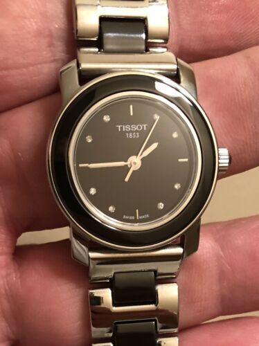 Tissot 1853 T064210A Beautiful Woman s Stainless Steel Black Dial